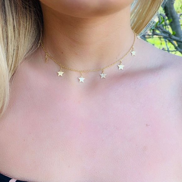 Star Chain Choker - Picture 2 of 2